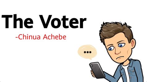 the voter by chinua achebe character analysis